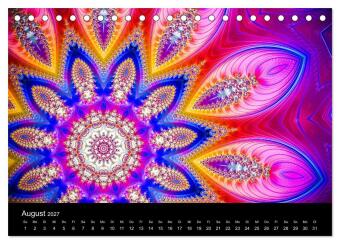 mandala-art (Tischkalender 2027 DIN A5 quer), CALVENDO Monatskalender