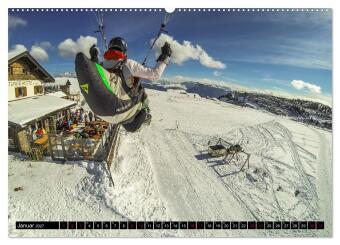 Paragliding - unvergessliche Momente erleben (Wandkalender 2027 DIN A2 quer), CALVENDO Monatskalender