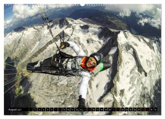 Paragliding - unvergessliche Momente erleben (Wandkalender 2027 DIN A2 quer), CALVENDO Monatskalender
