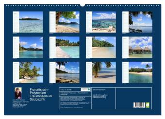 Französisch-Polynesien - Trauminseln im Südpazifik (Wandkalender 2027 DIN A2 quer), CALVENDO Monatskalender