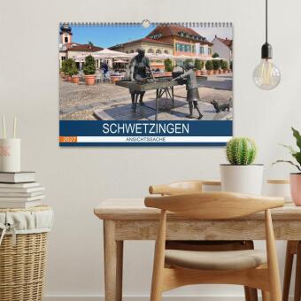 Schwetzingen - Ansichtssache (Wandkalender 2027 DIN A3 quer), CALVENDO Monatskalender