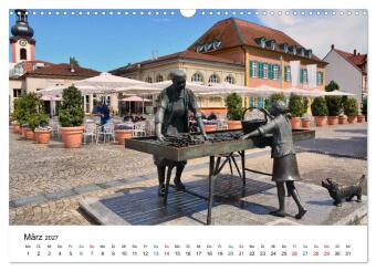 Schwetzingen - Ansichtssache (Wandkalender 2027 DIN A3 quer), CALVENDO Monatskalender