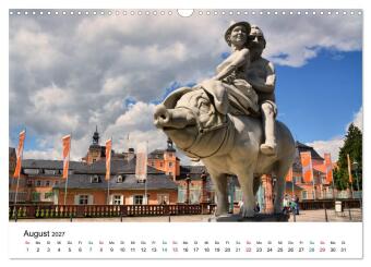 Schwetzingen - Ansichtssache (Wandkalender 2027 DIN A3 quer), CALVENDO Monatskalender