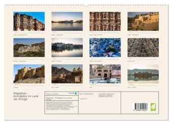 Rajasthan - Architektur im Land der Könige (hochwertiger Premium Wandkalender 2027 DIN A2 quer), Kunstdruck in Hochglanz