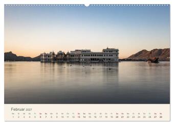 Rajasthan - Architektur im Land der Könige (hochwertiger Premium Wandkalender 2027 DIN A2 quer), Kunstdruck in Hochglanz