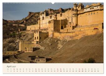 Rajasthan - Architektur im Land der Könige (hochwertiger Premium Wandkalender 2027 DIN A2 quer), Kunstdruck in Hochglanz