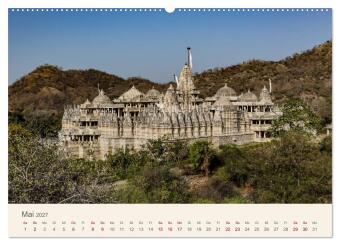 Rajasthan - Architektur im Land der Könige (hochwertiger Premium Wandkalender 2027 DIN A2 quer), Kunstdruck in Hochglanz