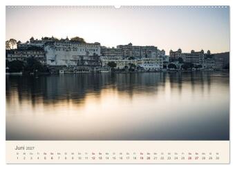 Rajasthan - Architektur im Land der Könige (hochwertiger Premium Wandkalender 2027 DIN A2 quer), Kunstdruck in Hochglanz