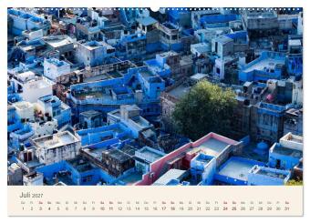 Rajasthan - Architektur im Land der Könige (hochwertiger Premium Wandkalender 2027 DIN A2 quer), Kunstdruck in Hochglanz