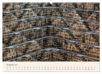 Rajasthan - Architektur im Land der Könige (hochwertiger Premium Wandkalender 2027 DIN A2 quer), Kunstdruck in Hochglanz