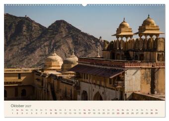 Rajasthan - Architektur im Land der Könige (hochwertiger Premium Wandkalender 2027 DIN A2 quer), Kunstdruck in Hochglanz
