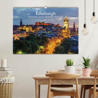Edinburgh - Impressionen aus der schottischen Hauptstadt (Wandkalender 2027 DIN A2 quer), CALVENDO Monatskalender
