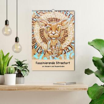 Faszinierende Streetart an Mauern und Hauswänden (Wandkalender 2027 DIN A3 hoch), CALVENDO Monatskalender