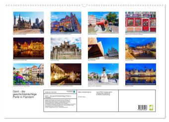 Gent - die geschichtsträchtige Perle in Flandern (Wandkalender 2027 DIN A2 quer), CALVENDO Monatskalender