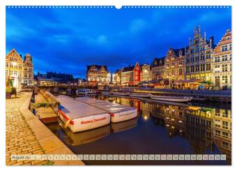 Gent - die geschichtsträchtige Perle in Flandern (Wandkalender 2027 DIN A2 quer), CALVENDO Monatskalender