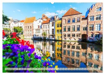 Gent - die geschichtsträchtige Perle in Flandern (Wandkalender 2027 DIN A2 quer), CALVENDO Monatskalender