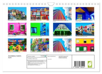 Architektur treibt's bunt (Wandkalender 2027 DIN A4 quer), CALVENDO Monatskalender