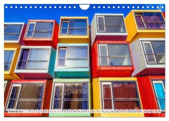 Architektur treibt's bunt (Wandkalender 2027 DIN A4 quer), CALVENDO Monatskalender