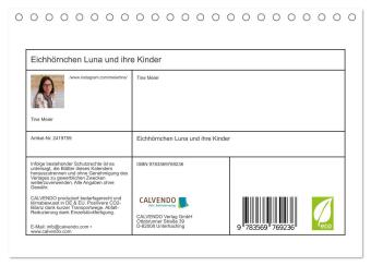 Eichhörnchen Luna und ihre Kinder (Tischkalender 2027 DIN A5 quer), CALVENDO Monatskalender