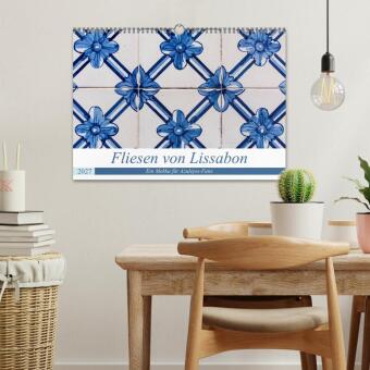 Fliesen von Lissabon (Wandkalender 2027 DIN A3 quer), CALVENDO Monatskalender