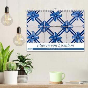 Fliesen von Lissabon (Wandkalender 2027 DIN A4 quer), CALVENDO Monatskalender