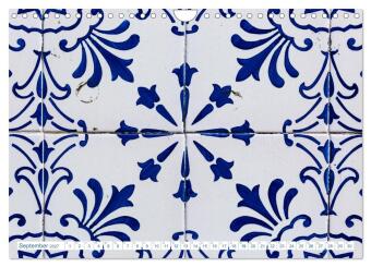 Fliesen von Lissabon (Wandkalender 2027 DIN A4 quer), CALVENDO Monatskalender