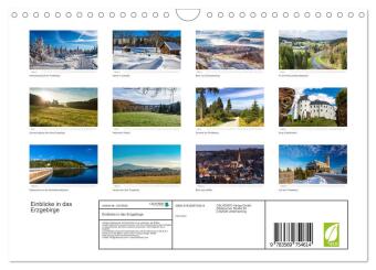 Einblicke in das Erzgebirge (Wandkalender 2027 DIN A4 quer), CALVENDO Monatskalender