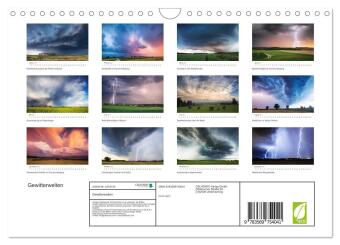 Gewitterwelten (Wandkalender 2027 DIN A4 quer), CALVENDO Monatskalender