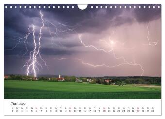 Gewitterwelten (Wandkalender 2027 DIN A4 quer), CALVENDO Monatskalender