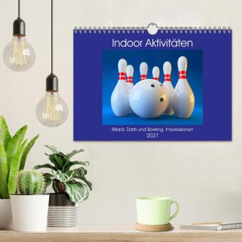 Indoor Aktivitäten. Billard, Darts und Bowling. Impressionen (Wandkalender 2027 DIN A4 quer), CALVENDO Monatskalender