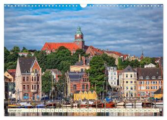 Bezauberndes Flensburg (Wandkalender 2027 DIN A3 quer), CALVENDO Monatskalender