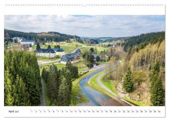Einblicke in das Erzgebirge (Wandkalender 2027 DIN A2 quer), CALVENDO Monatskalender