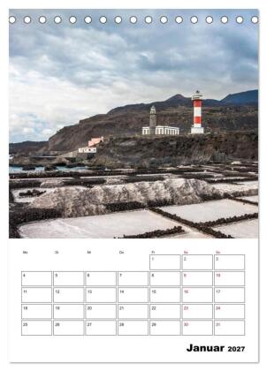 Wanderparadies La Palma (Tischkalender 2027 DIN A5 hoch), CALVENDO Monatskalender