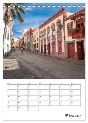 Wanderparadies La Palma (Tischkalender 2027 DIN A5 hoch), CALVENDO Monatskalender
