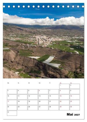 Wanderparadies La Palma (Tischkalender 2027 DIN A5 hoch), CALVENDO Monatskalender