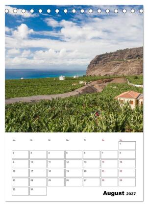 Wanderparadies La Palma (Tischkalender 2027 DIN A5 hoch), CALVENDO Monatskalender