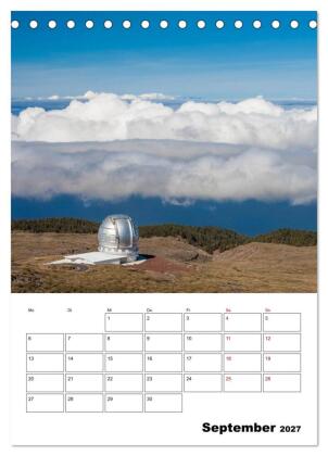 Wanderparadies La Palma (Tischkalender 2027 DIN A5 hoch), CALVENDO Monatskalender
