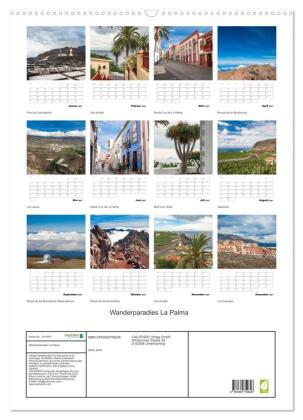 Wanderparadies La Palma (Wandkalender 2027 DIN A2 hoch), CALVENDO Monatskalender
