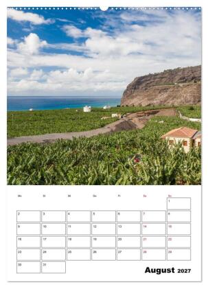 Wanderparadies La Palma (Wandkalender 2027 DIN A2 hoch), CALVENDO Monatskalender