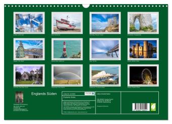 Englands Süden (Wandkalender 2027 DIN A3 quer), CALVENDO Monatskalender