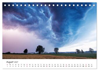 Gewitterwelten (Tischkalender 2027 DIN A5 quer), CALVENDO Monatskalender