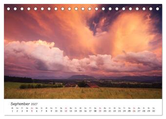Gewitterwelten (Tischkalender 2027 DIN A5 quer), CALVENDO Monatskalender