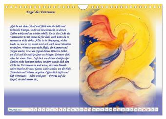 Engelbilder mit Botschaften für die Seele (Wandkalender 2027 DIN A4 quer), CALVENDO Monatskalender