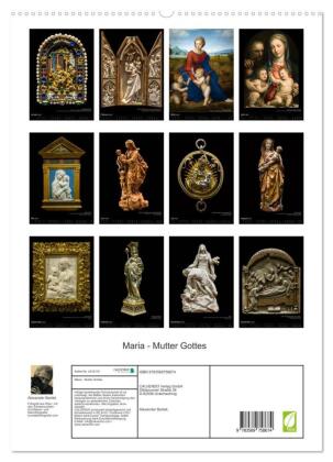 Maria - Mutter Gottes (hochwertiger Premium Wandkalender 2027 DIN A2 hoch), Kunstdruck in Hochglanz