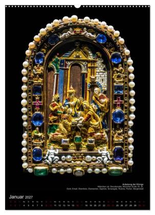 Maria - Mutter Gottes (hochwertiger Premium Wandkalender 2027 DIN A2 hoch), Kunstdruck in Hochglanz