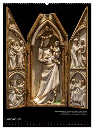 Maria - Mutter Gottes (hochwertiger Premium Wandkalender 2027 DIN A2 hoch), Kunstdruck in Hochglanz