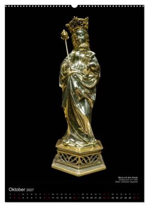 Maria - Mutter Gottes (hochwertiger Premium Wandkalender 2027 DIN A2 hoch), Kunstdruck in Hochglanz