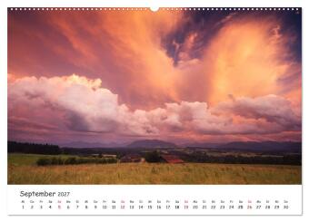 Gewitterwelten (hochwertiger Premium Wandkalender 2027 DIN A2 quer), Kunstdruck in Hochglanz