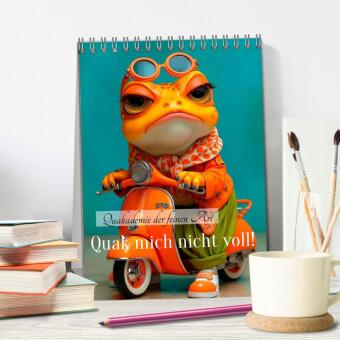 Quak mich nicht voll! (Tischkalender 2027 DIN A5 hoch), CALVENDO Monatskalender