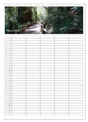 Kalifornien - Familienplaner 2027 (Wandkalender 2027 DIN A3 hoch), CALVENDO Monatskalender